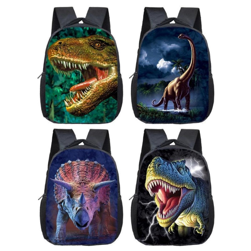 Kids Dinosaur Print Backpack (12) – Funn Bagz