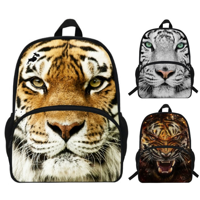 Photographic Tiger Print Backpack (16